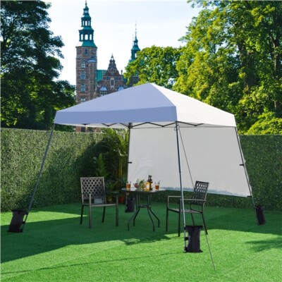 Pop Up Canopy 10x10 Ft Portable Outdoor Instant Tent 4 Sandbags Easy Assembly
