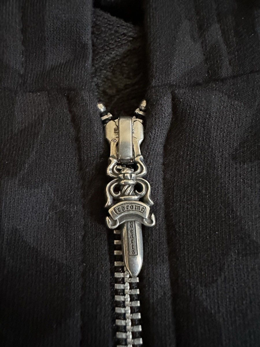 NEW Chrome Hearts Cemetery Cross All Over Print Zip Up NEW Chrome Hearts Cemetery Cross All Over Print Zip Up