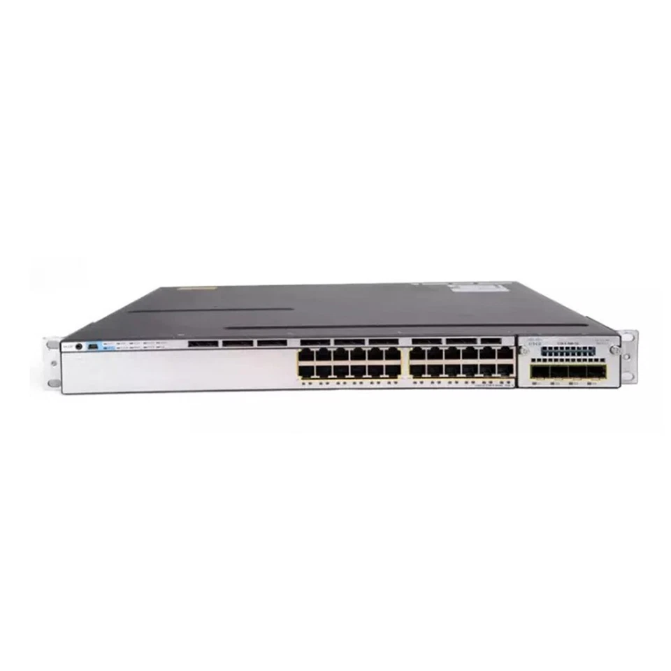 Cisco Catalyst WS-C3750X-24P-S POE+ C3KX-NM-1G Switch with PSU - Image 2 of 3