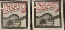 (TWO SETS) John Pearse Silk & Phosphor Bronze Acoustic Guitar Strings 12-53 610M