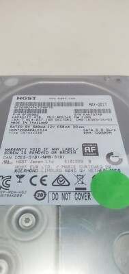 HGST 4TB 7.2K 6Gbps 128MB SATA 3.5in HDD HDN726040ALE614