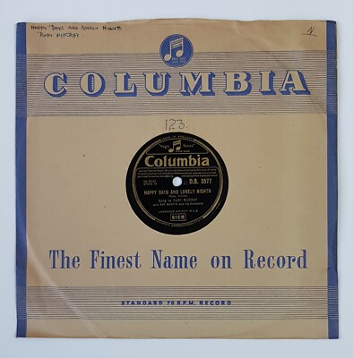 Ruby Murray - Happy Days And Lonely Nights / Let Me Go Lover ️Columbia DB.3577