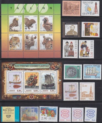 Estonia 1997 full year set.MNH - 第 1/1 張圖片