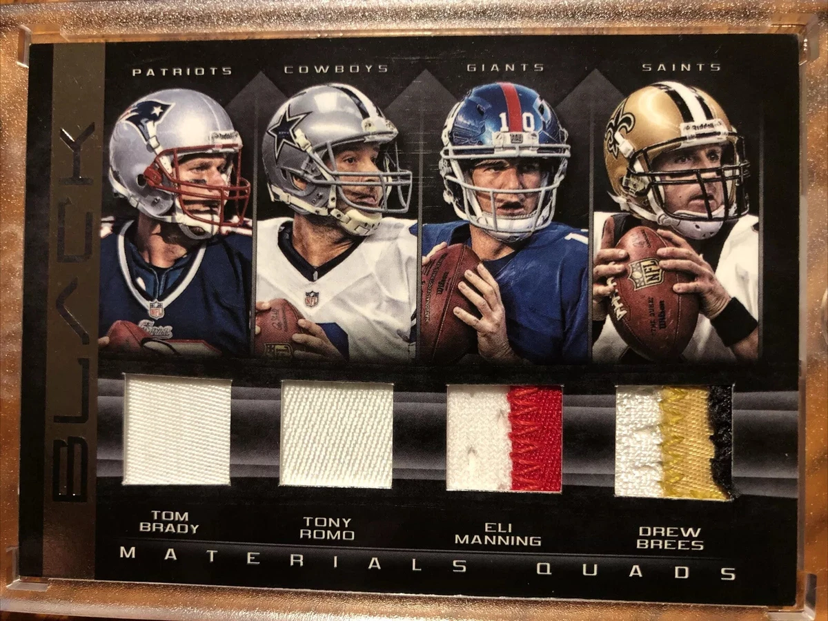 Tom Brady 3 clr Brees Manning jers 10 28 RARE Black Prime Brady
