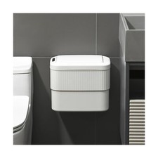 Sensor Hanging Trash Can with Lid 2.5 Gallon,Motion Sensor Garbage Can, Bathr...