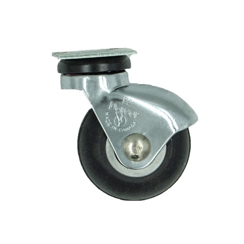 Ruota girevole 2" x 1" con cuscinetto di precisione ruota in neoprene Darcor (4) - Foto 2 di 2