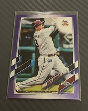 2021 Topps Chrome NPB Purple Refractor #188 Hideto Asamura /299 