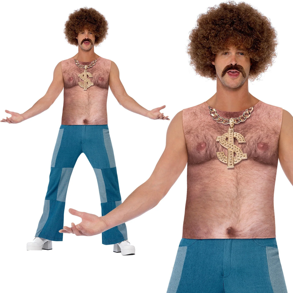 Realistic 70's Hairy Chest Realistic 70's Hairy Chest