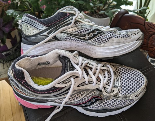 Damen-Laufschuhe weiß/rosa Saucony OG ProGrid Omni 9 stabilisierende Größe 8,5 - Bild 4 von 24