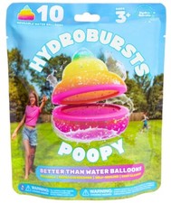 Hydrobursts 10 Pack Reusable Water Balloons &mdash; Poopy Shape NIP