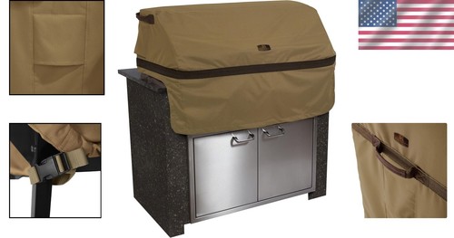 Heavy-Duty 37 Inch Grill Cover in Hickory for Ultimate Outdoor Protection - Picture 2 of 12