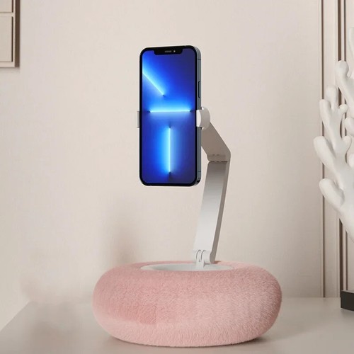 2in1 Plush Pillow Phone Stand Tablet Holder Hands-Free 120° Rotating Phone /iPad - Picture 7 of 19