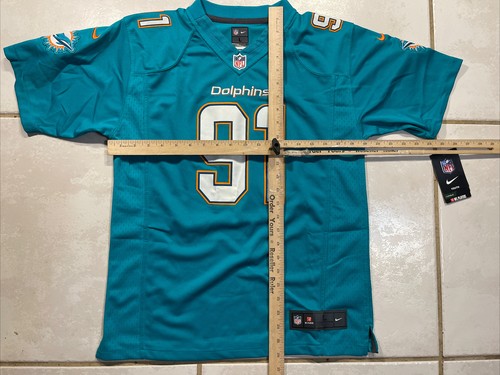NWT NIKE Miami Dolphins Cameron Wake SEWN NFL Jersey Youth Large MSRP $100 - Picture 14 of 16