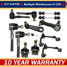 For 1997-2003 Ford F150 Front Control Arm Ball Joint Pitman Arm Tie Rod Kit 4WD