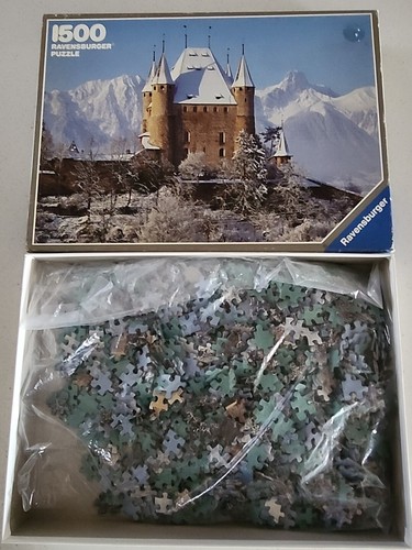 Ravensburger - Thun Castle 1500pc Jigsaw 84.1cm x 59.6 cm Vintage 1984. RARE! - Picture 2 of 11