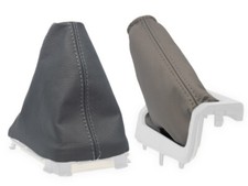 VOLVO V70 2000-2005 FUNDA PALANCA DE CAMBIO y FRENO DE MANO GRIS / BEIGE