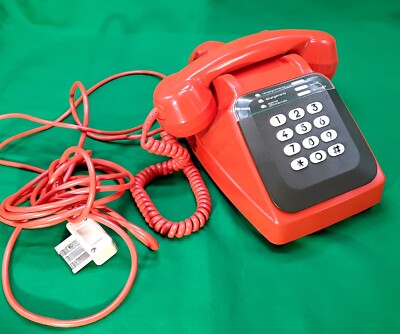 Vieux Téléphone Socotel S63 Orange Et Marron - Vintage Et Plein De Charme !