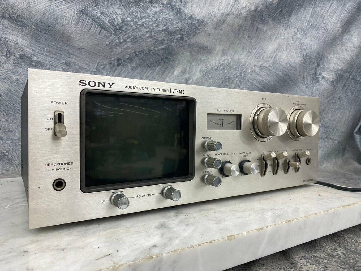 SONY VT-M5 Audioscope TV tuner Vintage 1970's Tested Used SONY VT-M5 Audioscope TV tuner Vintage 1970's Tested Used