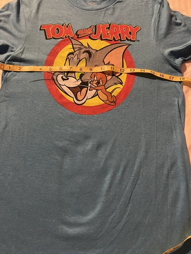 Tom and Jerry Sketchy Kids Youth T Shirt Licensed Cartoons Tee Carolina Blue - Picture 4 of 6