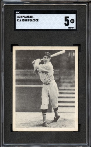 Johnny Peacock #16 1939 Play Ball card