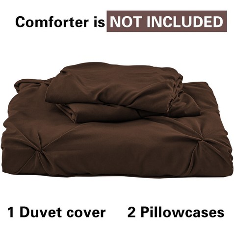 3Pcs Pinch Pleated Duvet Cover Set - Picture 26 of 92