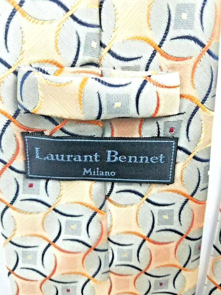 Corbata de microfibra Laurant Bennet Milano para hombre Foto 4 de 4