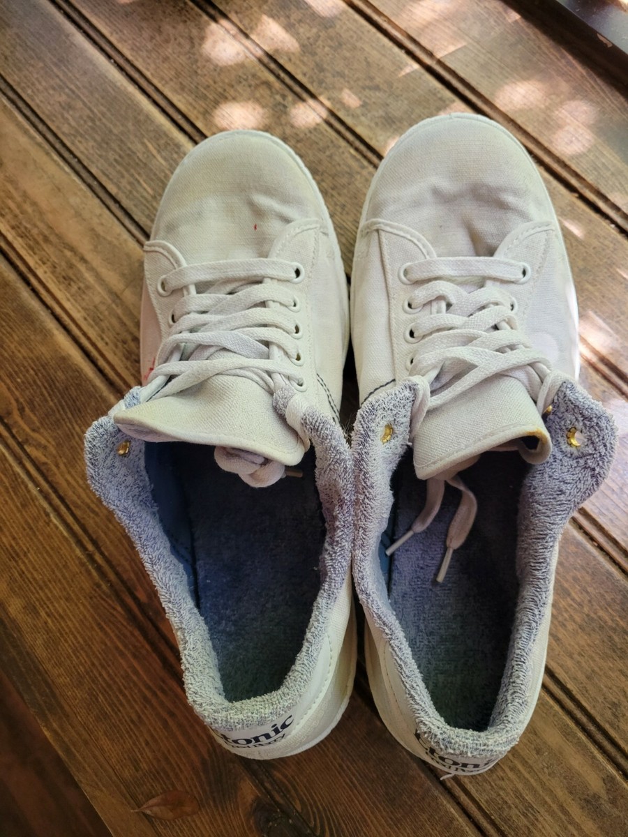 VTG 80s FRED PERRY ETONICS Tennis Low Top White/Navy