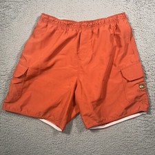 Quicksilver Waterman Collection Shorts Men s Large Orange Swim Trunks