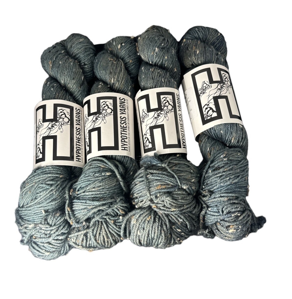 Hypothesis yarns tweed DK 85% SW Merino 15% Donegal Nep Lot Of 4