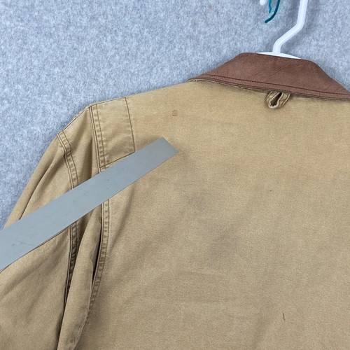 Vintage Abercrombie Fitch Coat Mens Large Tan 90s Chore Safari Hunting Lined - Picture 9 of 13