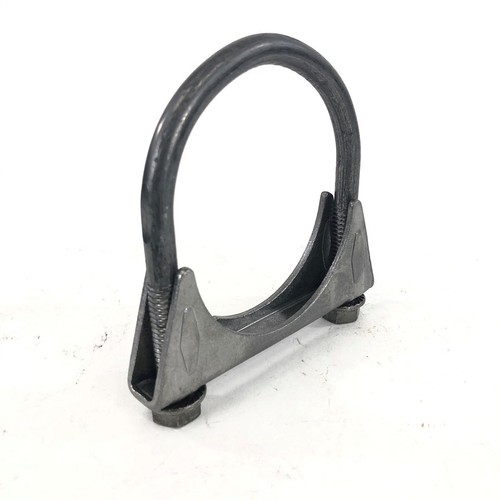 (two) 2.5" U-Bolt Clamp, Great for 2.5'' O.D. Piping,Made of Mild Steel - Foto 12 di 13