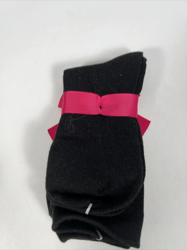 Macy’s NUEVO Steve Madden Negro y Púrpura 2 Pares de Calcetines a Rayas y Negros 9-11 Foto 2 de 4