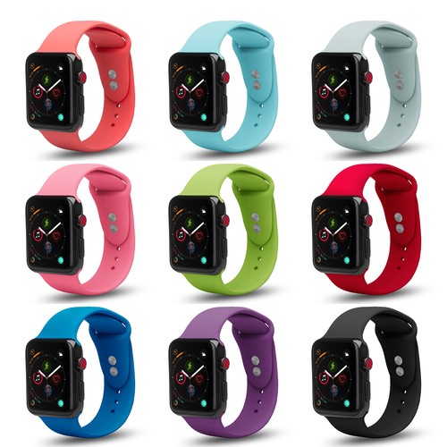 Apple Watch Sport Morbido Silicone Cinturino Band SERIE 4 3 2 1 Nike + +  Custodia Trasparente | eBay