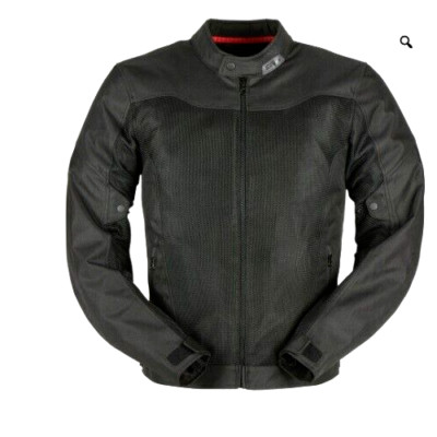Furygan Men's Mistral Evo 3 Vented Black Motorcycle Textile Jacket New