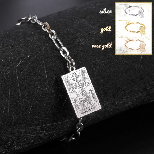 Tarot Charm Bracelets | Major Arcana Cards | Silver, Gold & Rose Gold Jewelry - Picture 33 of 34