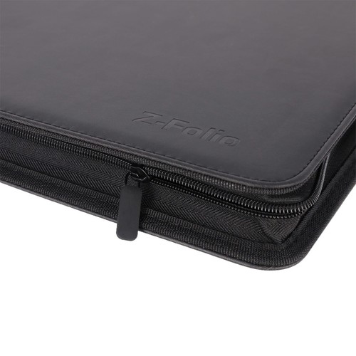 BCW Z-Folio Toploader Binder - 9 Pocket Top Load Black Zipper Album - 252 Cards - Picture 15 of 19