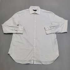 John Varvatos USA Shirt 16.5 34/35 Large White Signature Tailored Regular Fit