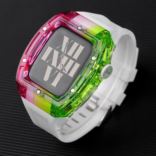 Transparent Case Rubber Band For Apple Watch Ultra 49mm 9 8 7 6 5 4 SE 44/45mm - Picture 29 of 31