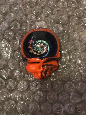 Grateful Dead Steal Your Face Glass Pendant - Grateful Dead Glass Pendant