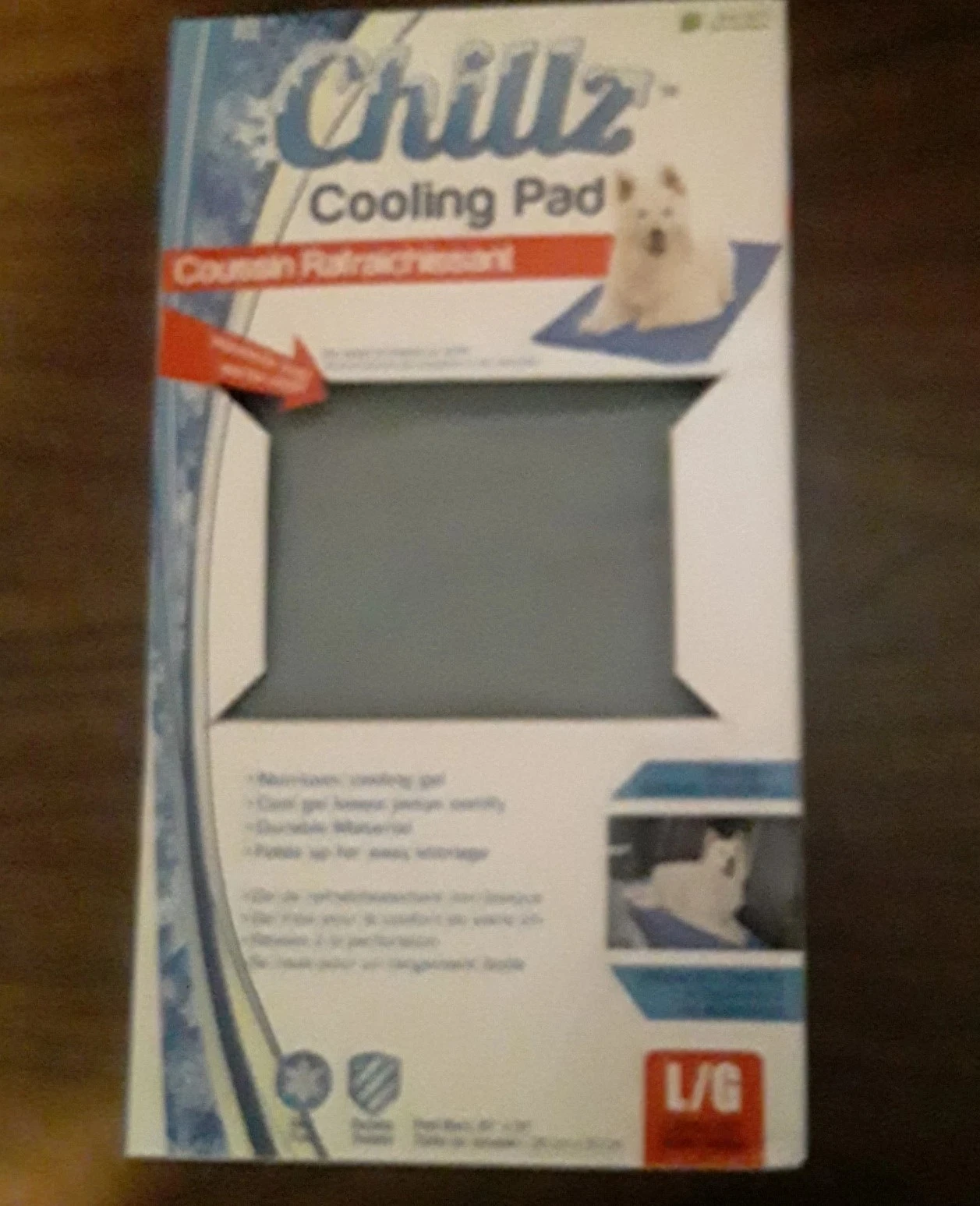 Chillz Dog Cooling Pad Large 36x20 Pressure Activated Pet Cooling Mat