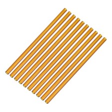 8 Inch Glass Tubes Borosilicate Glass Blowing Tubes Amber,10Pack