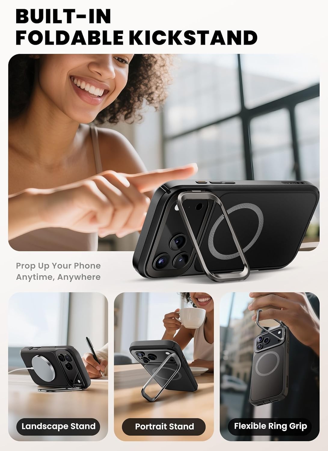 i-Blason Ares for iPhone 17 Pro 6.3" Screen Case Heavy Duty Magnetic Phone Cover