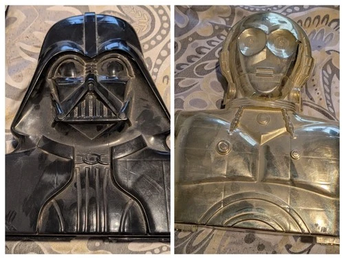 Vintage Star Wars Darth Vader & C3PO Carrying Cases