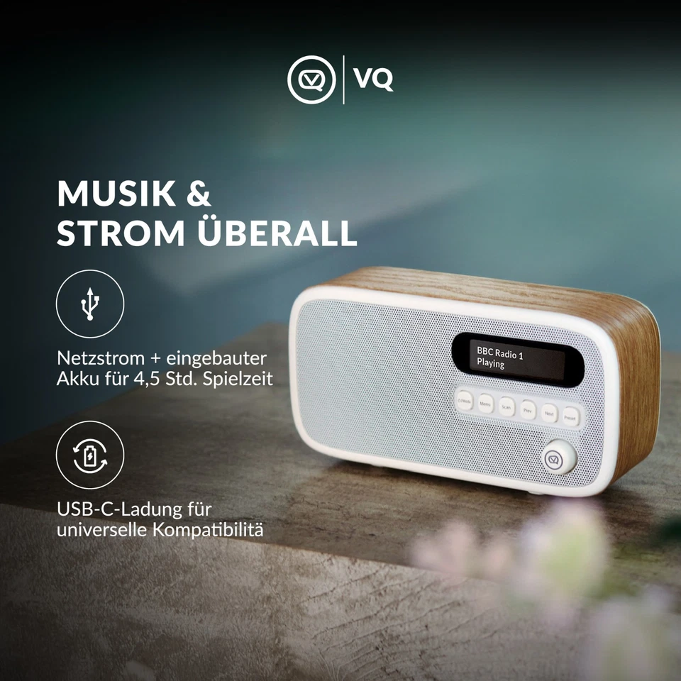 VQ Dexter Radio DAB+/DAB mit FM, 3 Watts Stereo Lautsprecher und LCD Bildschirm - Bild 3 von 4