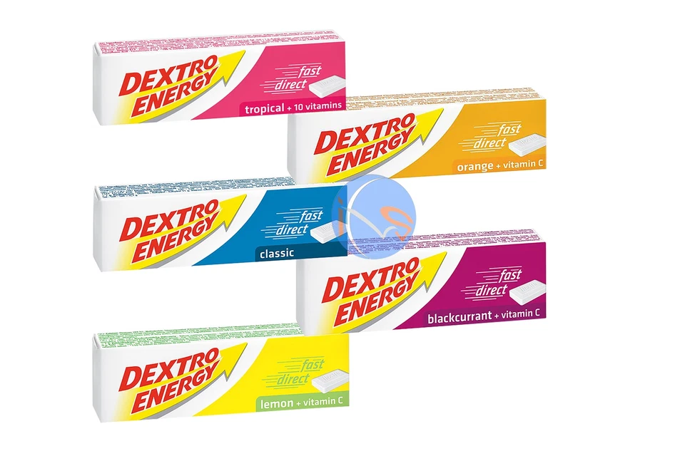 DEXTRO ENERGY GLUCOSE TABLETS ALL FLAVOURS IN PACK SIZES 3, 6, 12 & 24 AVILABLE!