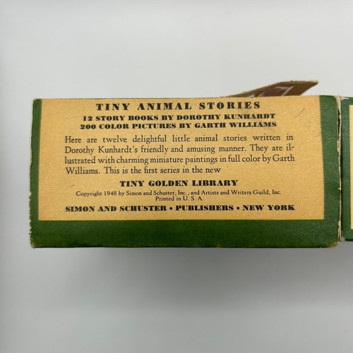 Vintage Tiny Animal Stories By Dorothy Kunhardt The Tiny Golden Library 1948 - Picture 5 of 16