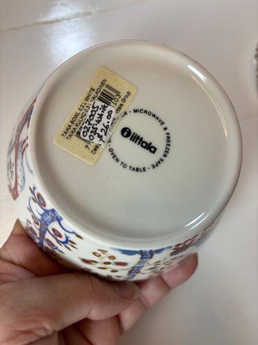 Iittala “Taika” Soup Cereal Bowl White Pattern 10 oz Finland - Picture 2 of 3