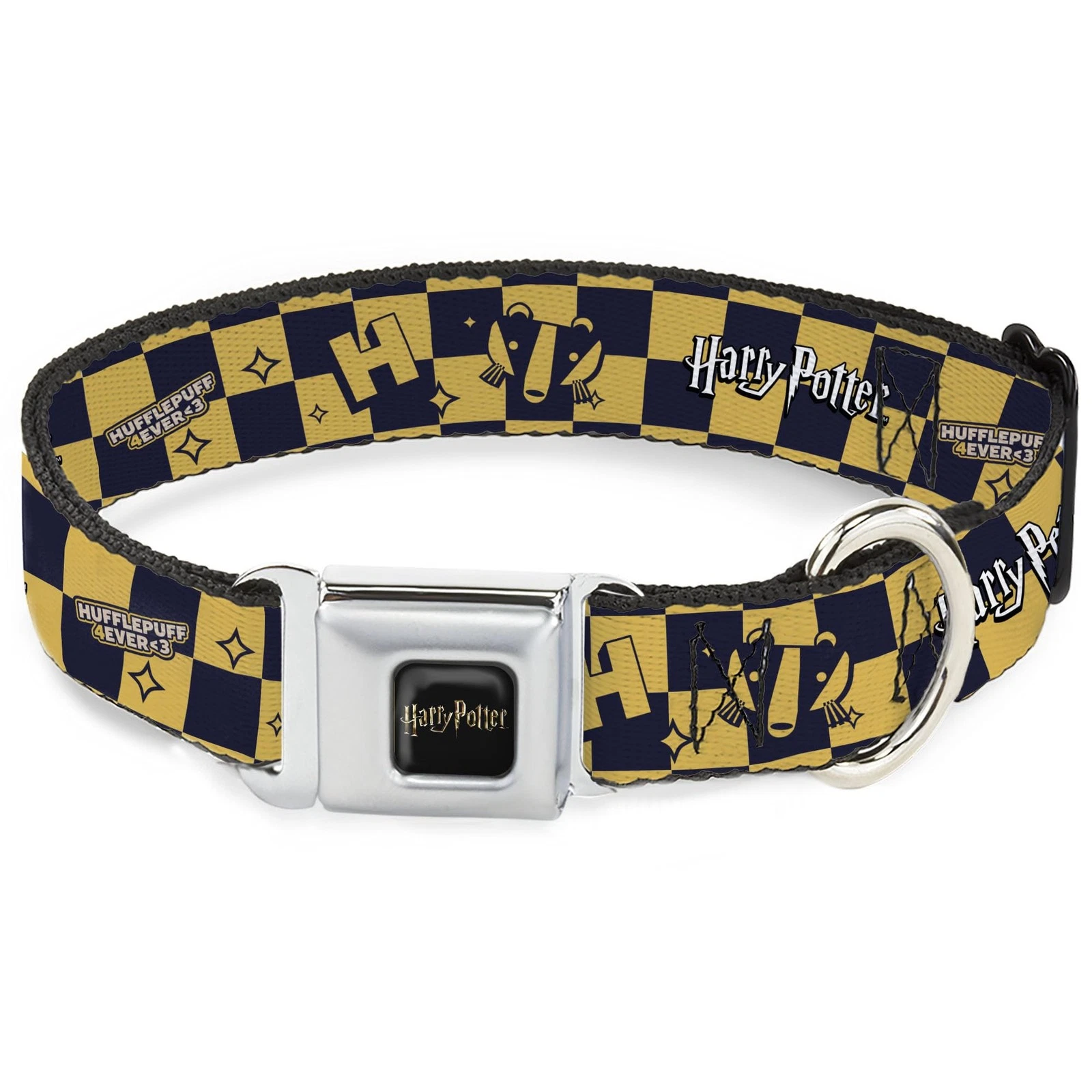 The Wizarding World of Harry Potter Pet Collar, Dog Collar Metal Seatbelt Buckle