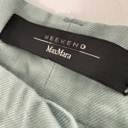 WEEKEND MAX MARA Wide-leg Cropped Pants Linen Blend Cotton Trousers Size US6 - Picture 9 of 12