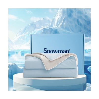 SNOWMAN Cooling Comforter King Size Double-Sided, Soft Cooling Blanket for Ho...